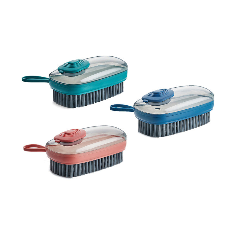 Scrub brushes in red, blue and green