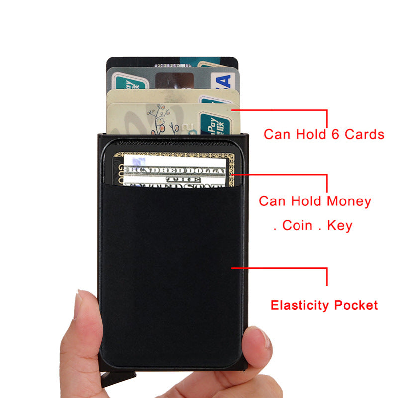 VN Pop-Up Card Holder - Slim Aluminium Card Wallet