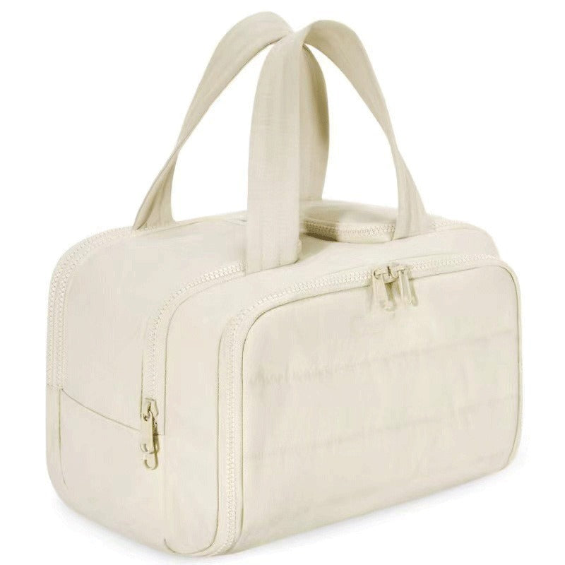 VN quilted toiletry bag in beige